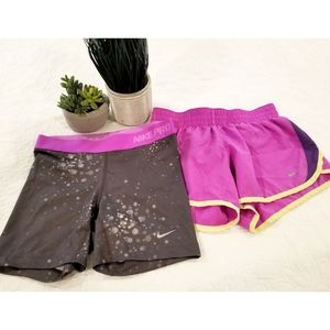 Bundle of TWO!! Nike Girl's Shorts!!